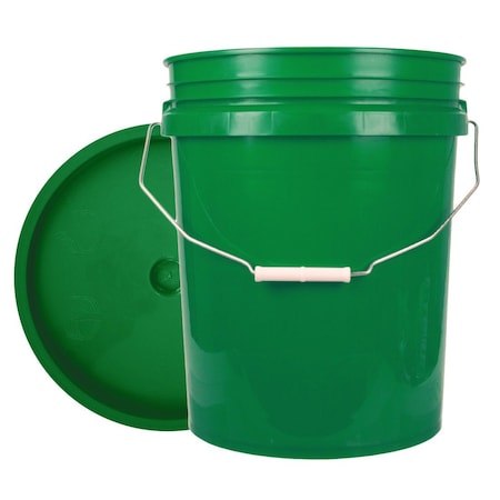 World Enterprises Bucket, 12 in H, Green 5GRN,345GRN